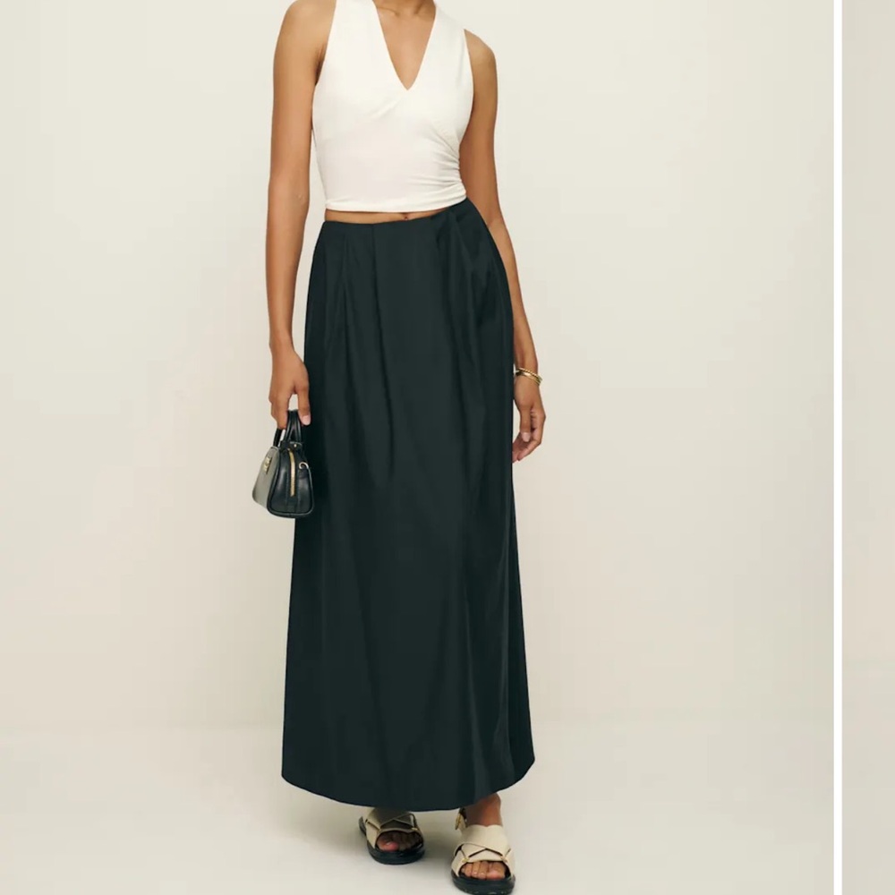 Reformation Black Maxi Skirt